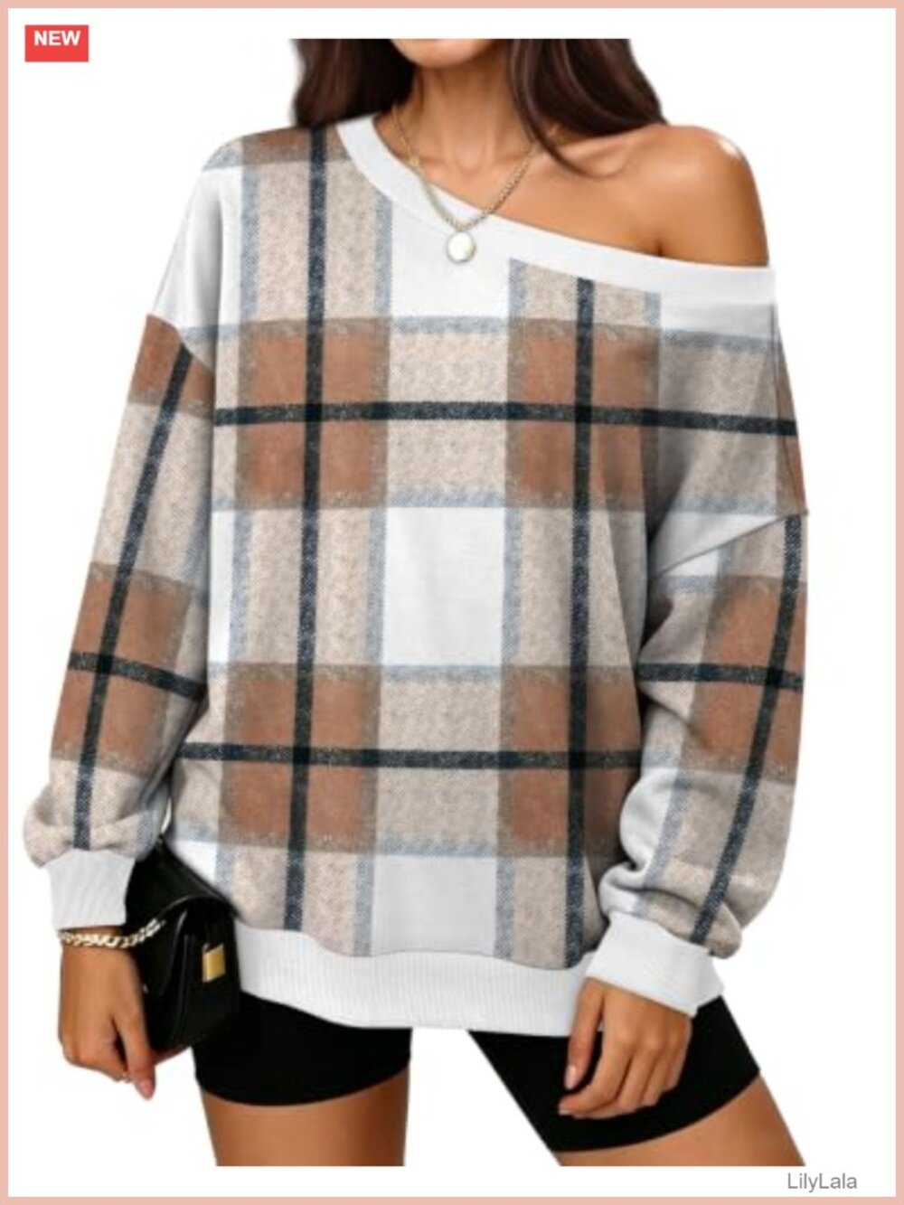 Off The Shoulder Pullover Sweatshirt Long Sleeve Casual Layering Top